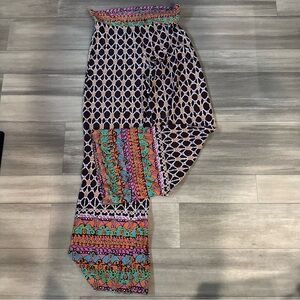 Trina Turk Wide Leg Pants with Geometric Patterns